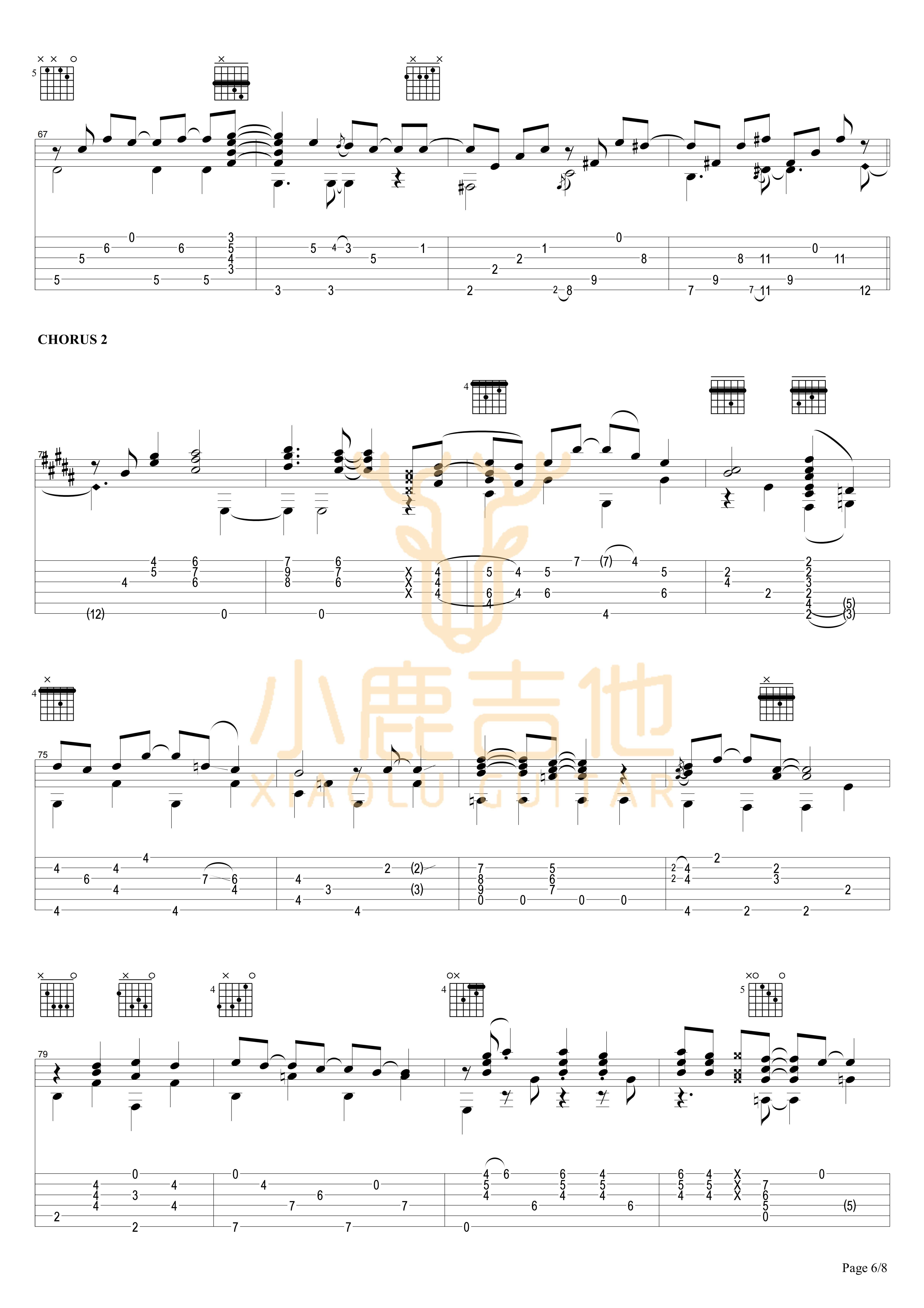 To B or Not to B吉他谱_TommyEmmanuel_ToBorNottoB-TommyEmm_小鹿吉他_ToBorNottoB
