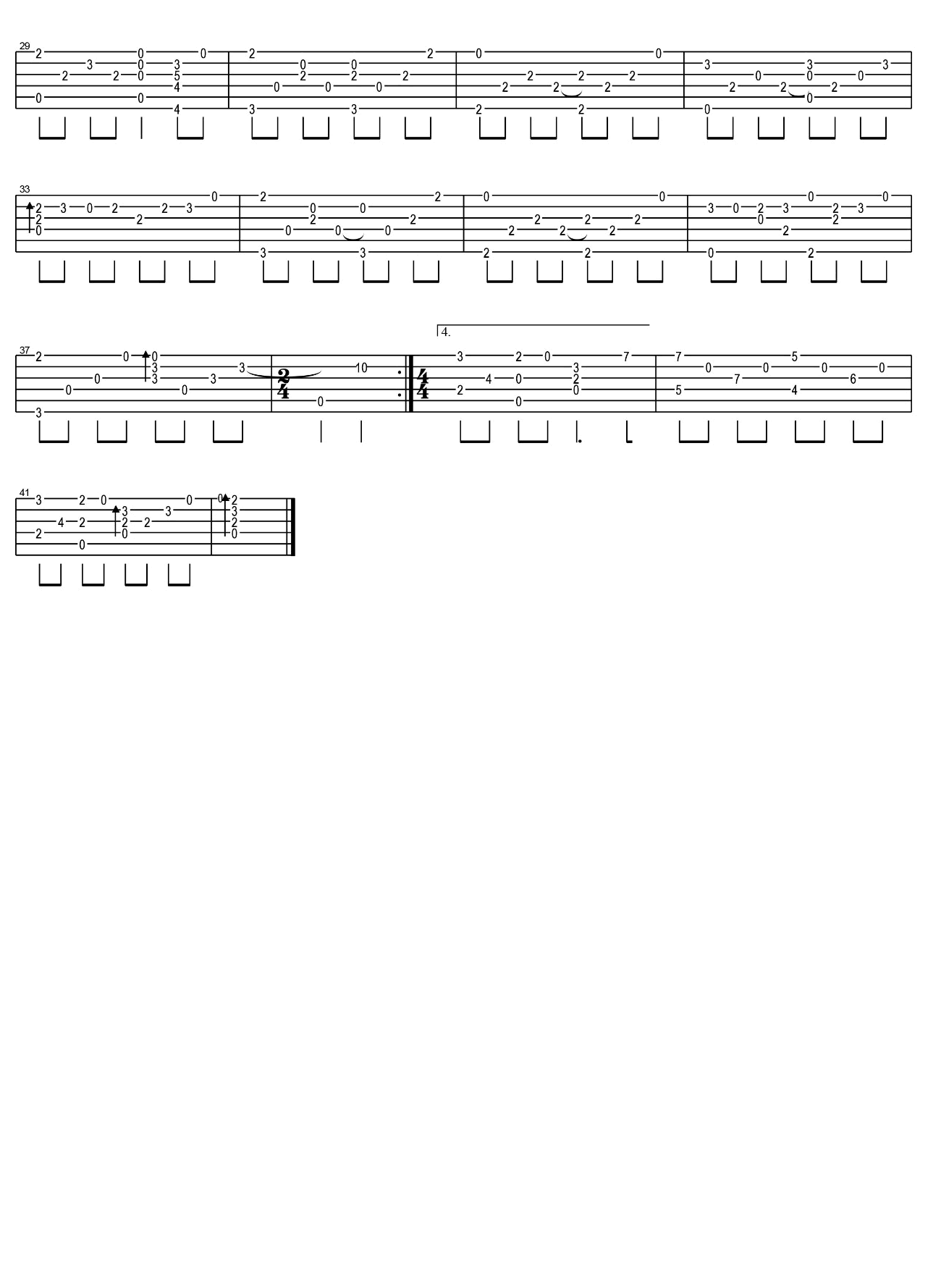 Wind Song吉他谱_押尾桑_WindSong指弹_网络转载_调_WindSong