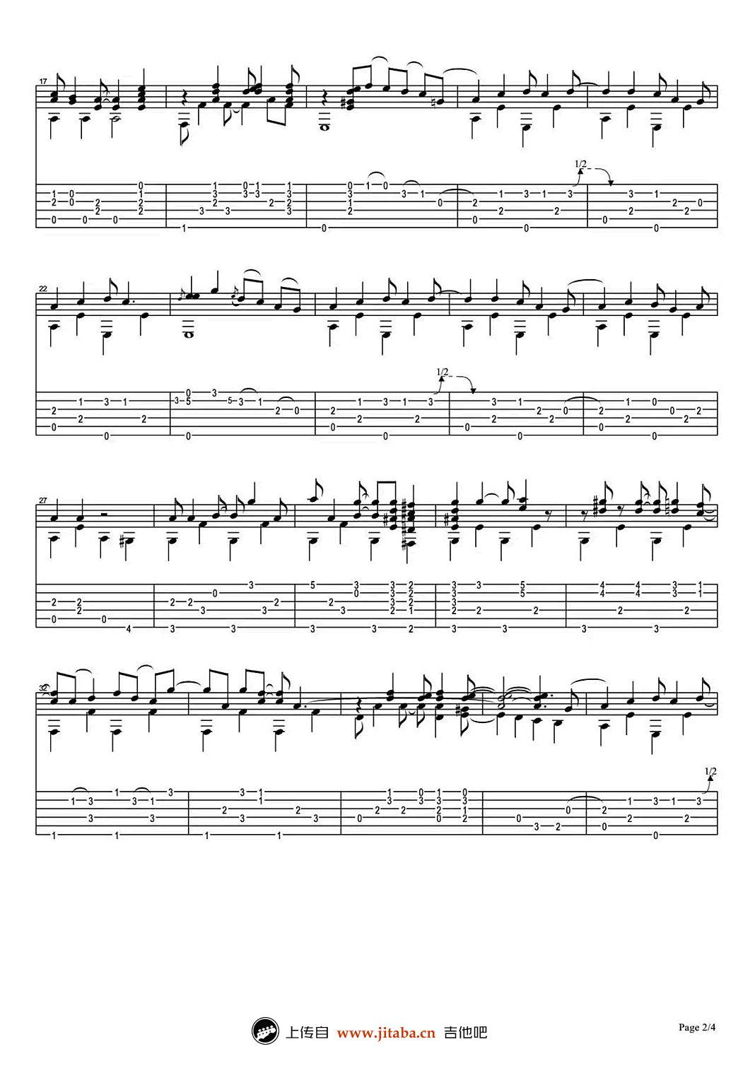 Windy And Warm吉他谱_TommyEmmanuel_WindyAndWarm指弹谱原版六线谱_吉他吧_调_Windyandwarm 