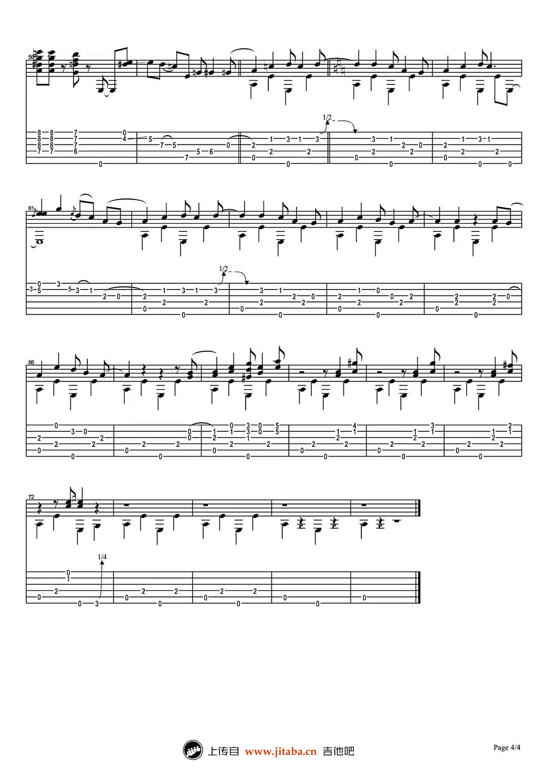 Windy And Warm吉他谱_TommyEmmanuel_WindyAndWarm指弹谱原版六线谱_吉他吧_调_Windyandwarm 