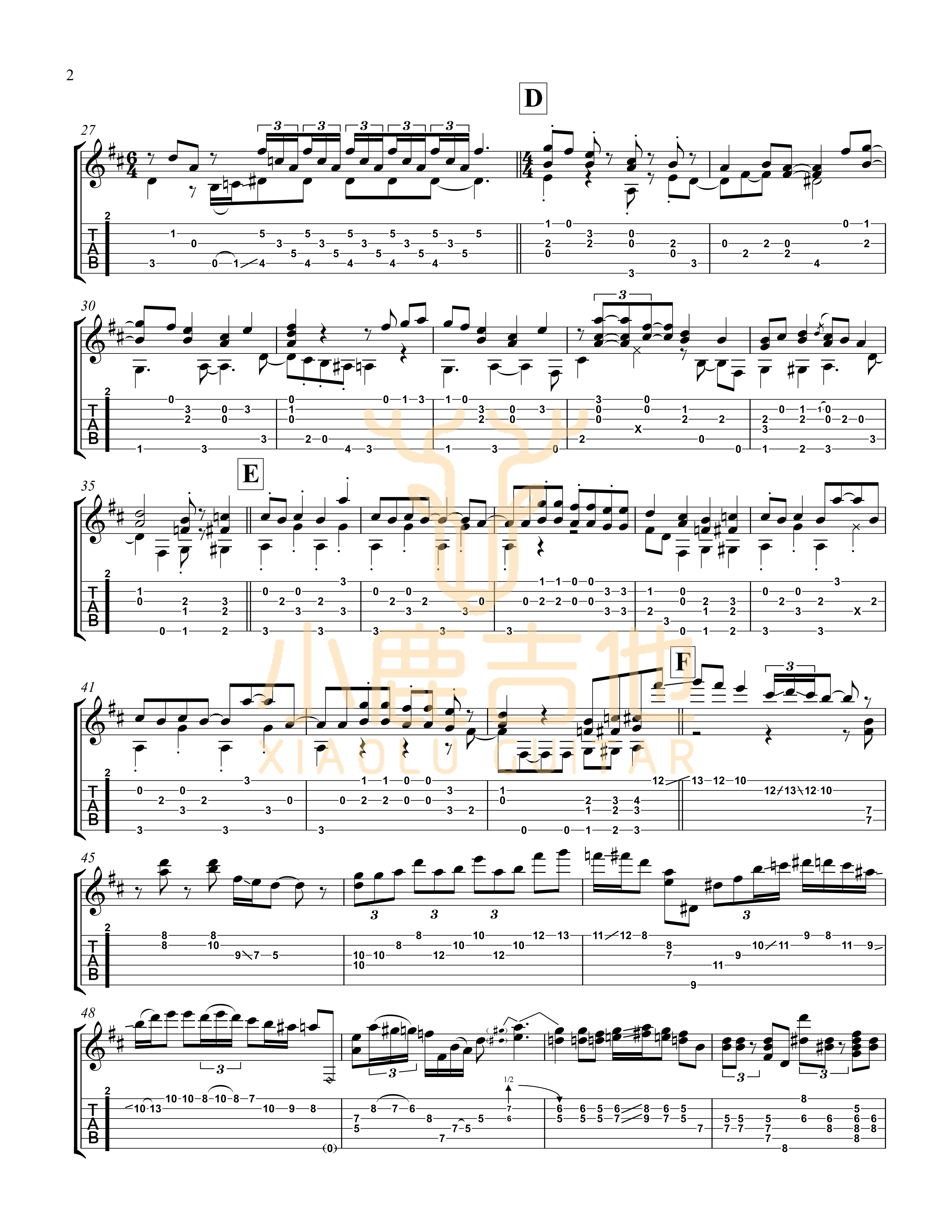 Winnie the Pooh吉他谱_TommyEmmanuel_WinniethePooh_小鹿吉他