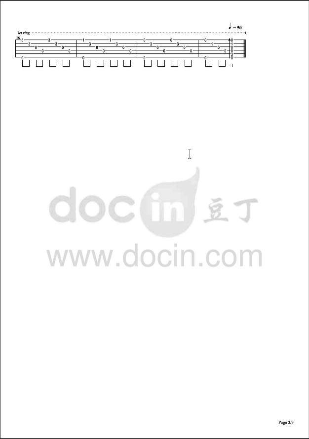Yukata吉他谱_城直树_Yukata吉他指弹谱E调_豆丁网编配__豆丁网_调