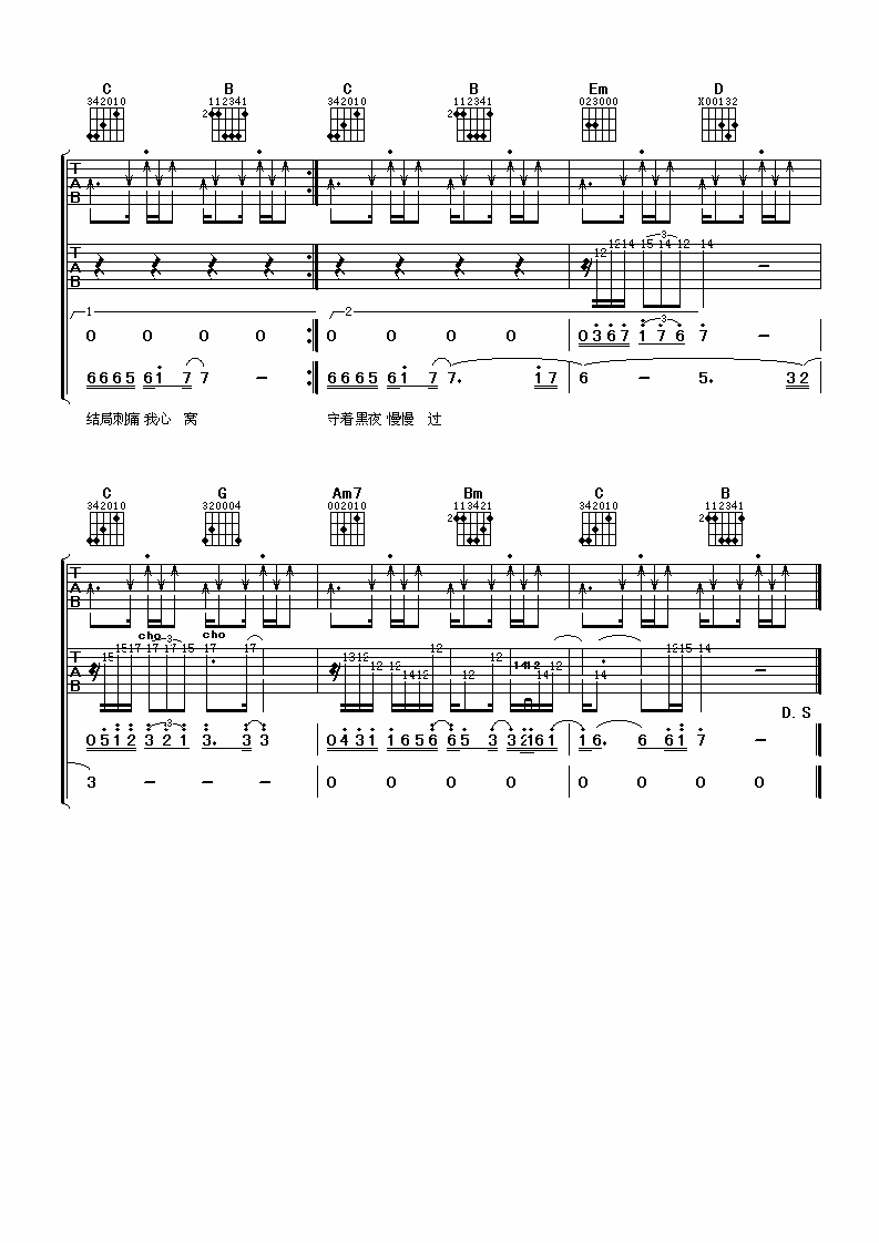 爱情惹的祸吉他谱_姜玉阳_爱情惹的祸吉他G调扫弦版_阿潘音乐工场编_阿潘音乐工场_调