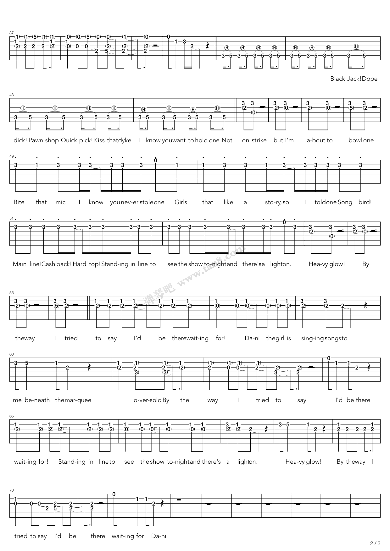 by the way吉他谱_RedHotChiliPeppers_bytheway_弹琴吧_C调