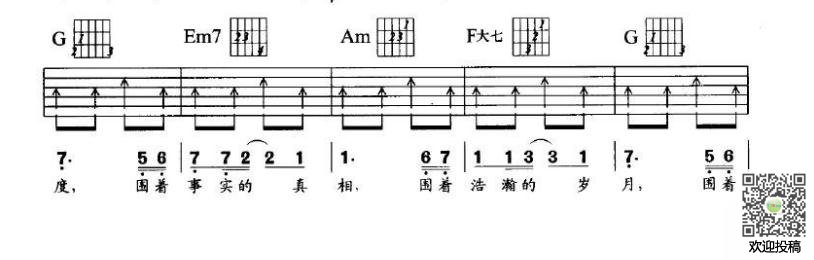 长城吉他谱_BEYOND_音乐之家_C调