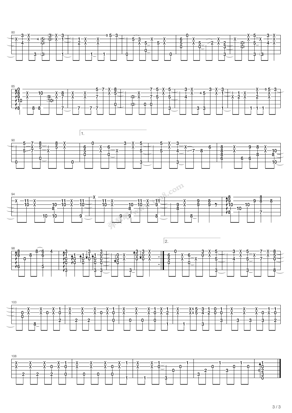 dreaming吉他谱_押尾桑_dreaming今天指弹谱C调原版_弹琴_弹琴吧_调