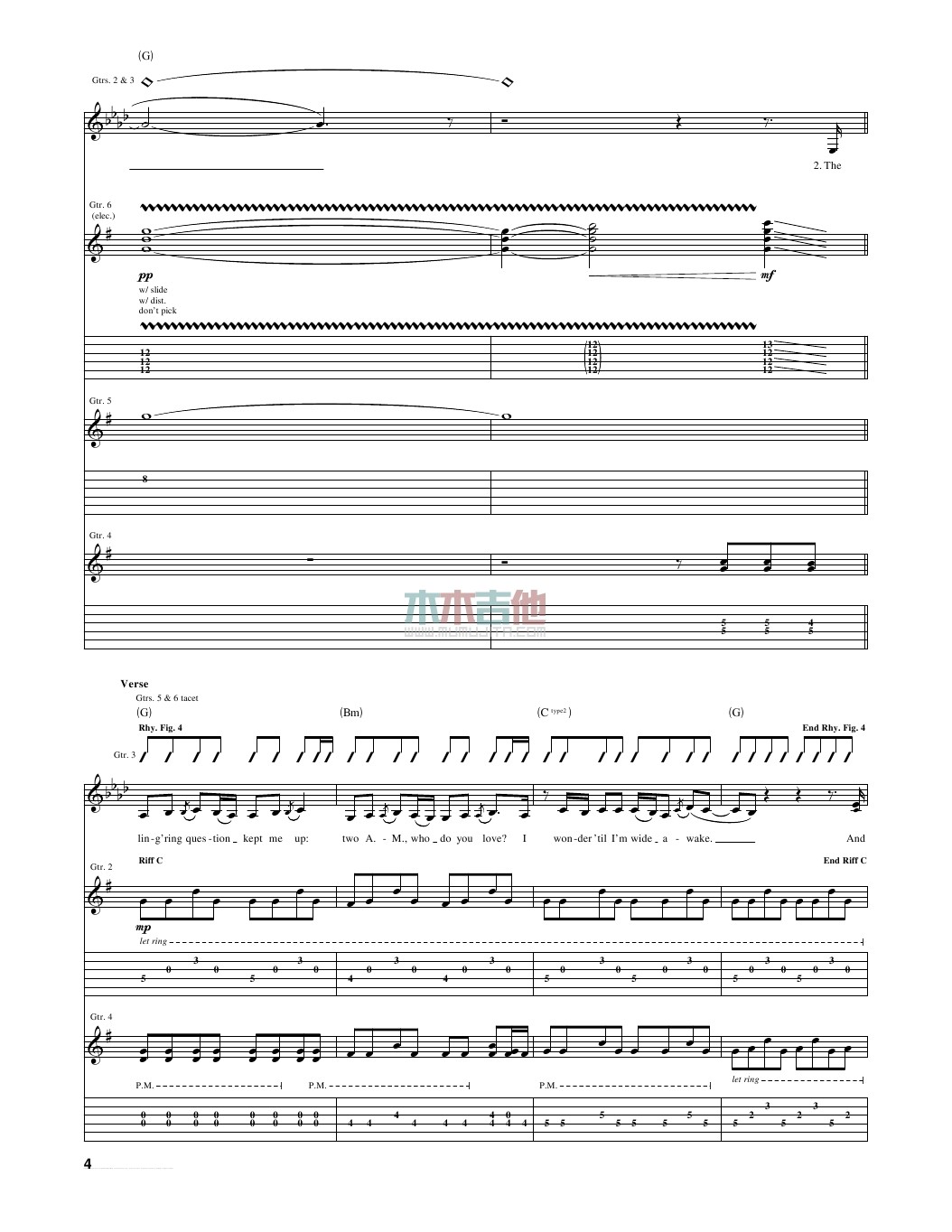 enchanted吉他谱_TaylorSwift_木木吉他