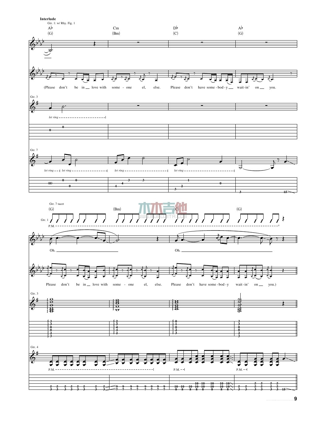 enchanted吉他谱_TaylorSwift_木木吉他