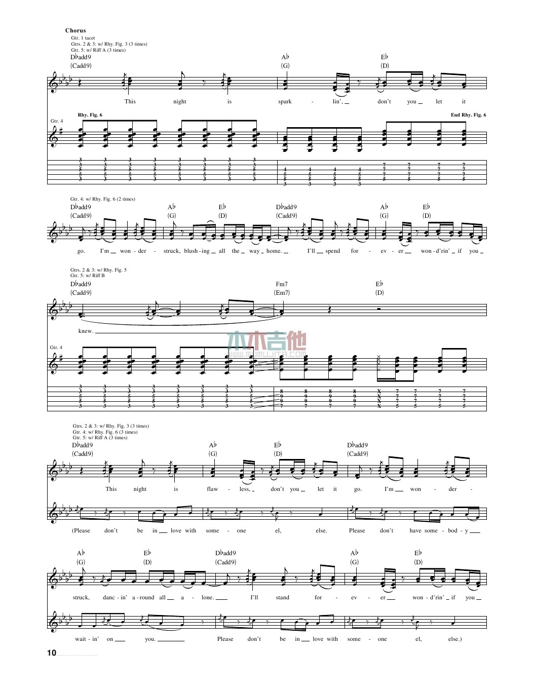 enchanted吉他谱_TaylorSwift_木木吉他