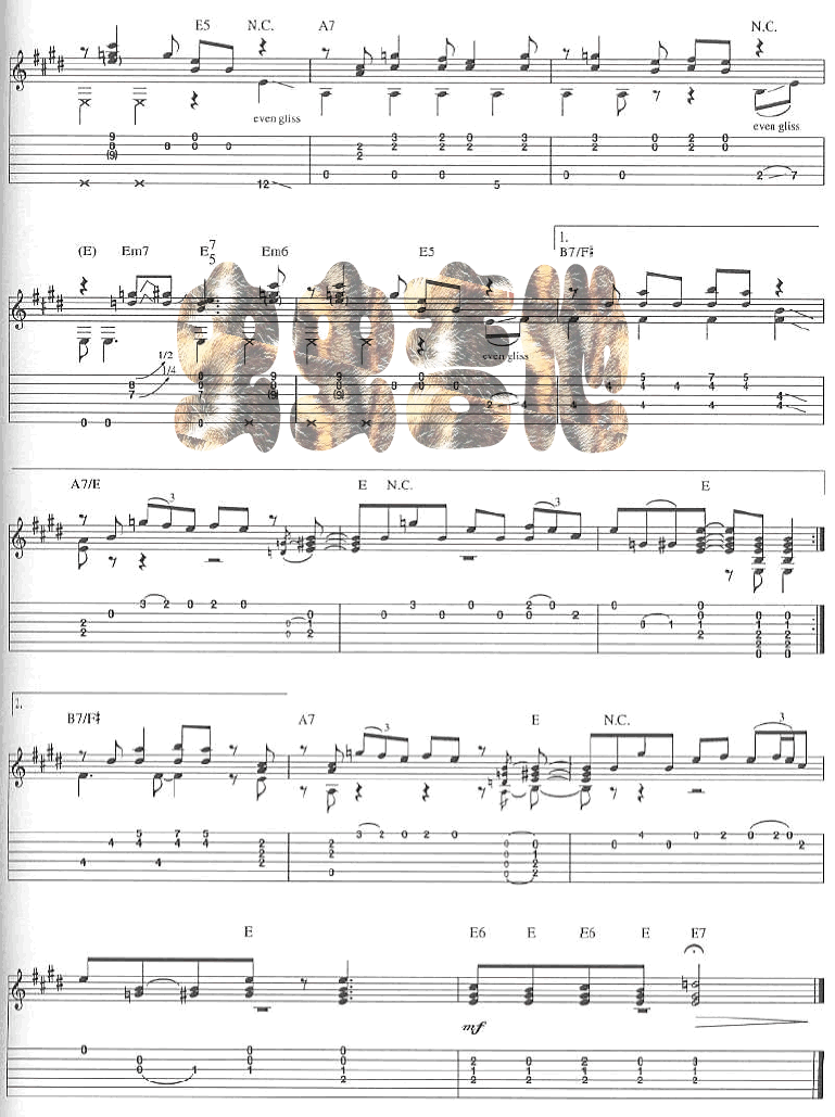 hey hey吉他谱_EricClapton_heyhey指弹谱原调六线谱_虫虫吉他编_虫虫吉他_调_heyhey