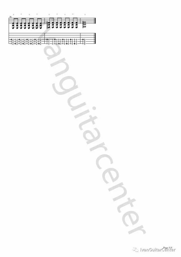 鲸歌吉他谱_陈亮_鲸歌吉他指弹谱E调六线谱_双吉他版_陈亮_网络转载_调