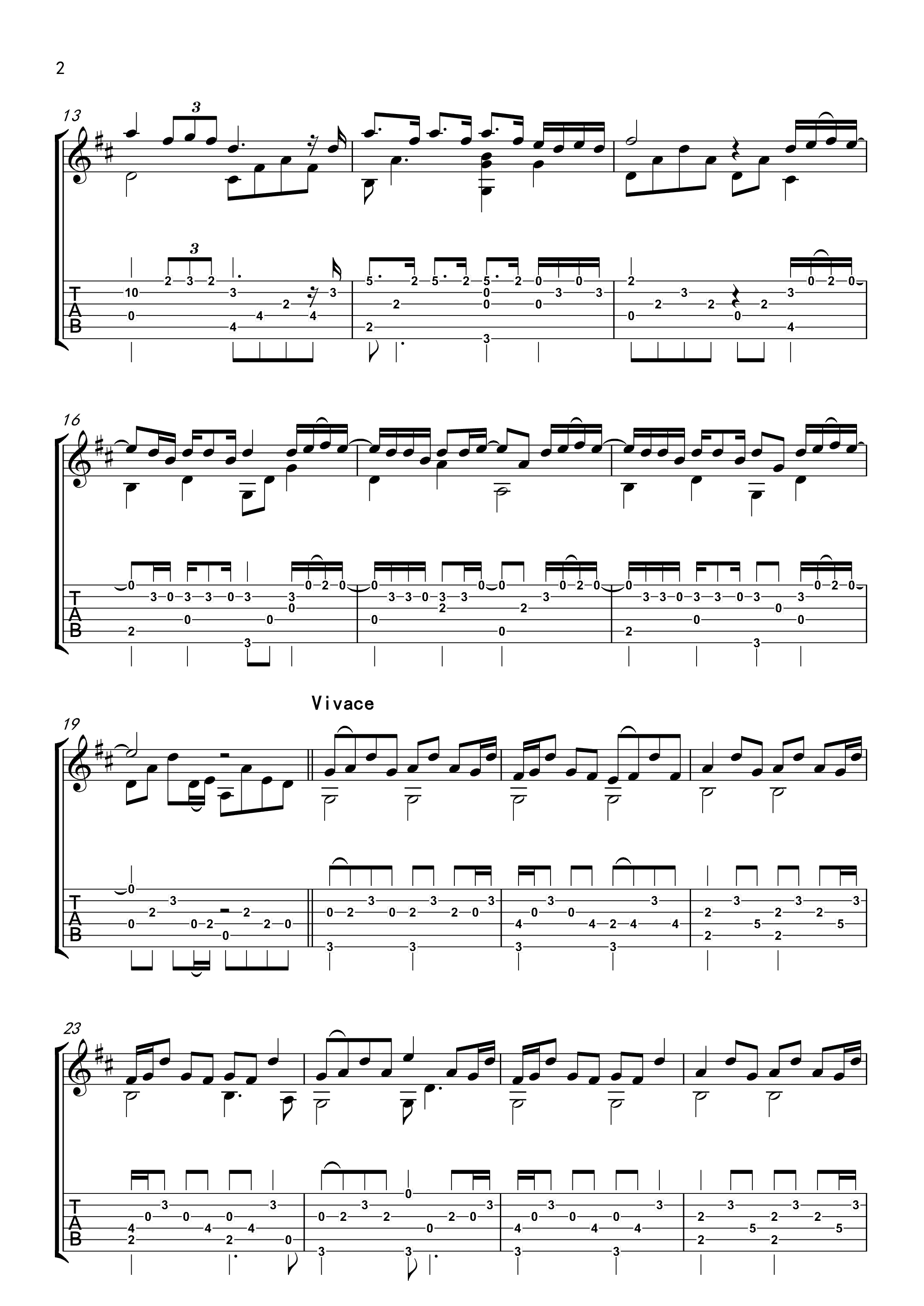 梦灯笼吉他谱_RADWIMPS_梦灯笼指弹谱原调六线谱_高清版_RADW_你的名字_调