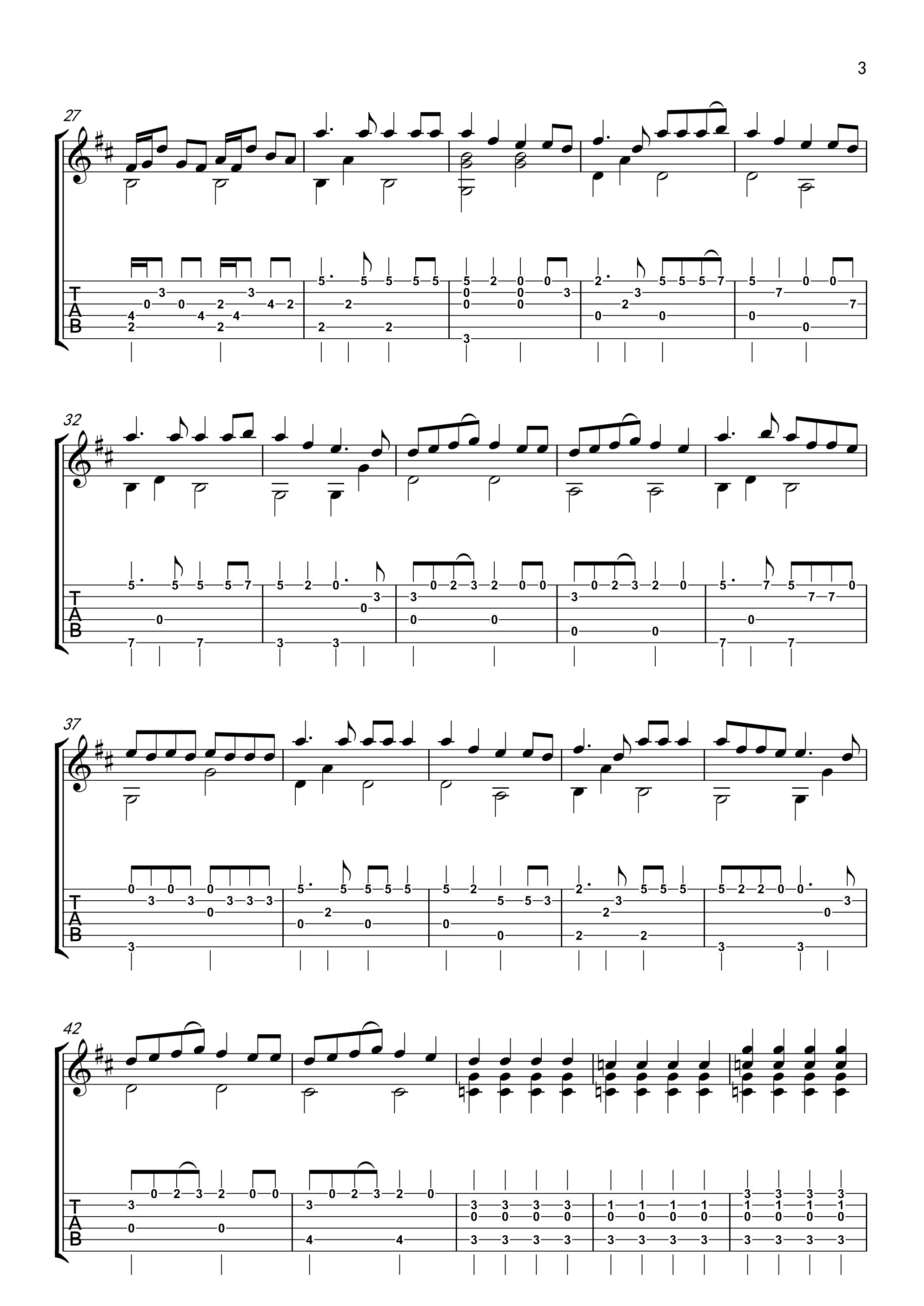 梦灯笼吉他谱_RADWIMPS_梦灯笼指弹谱原调六线谱_高清版_RADW_你的名字_调