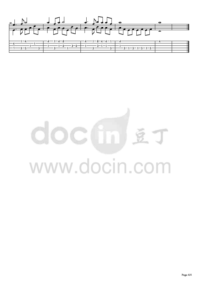 莫失莫忘吉他谱_麦振鸿_莫失莫忘指弹谱原调六线谱_豆丁网编配_麦_豆丁网_调