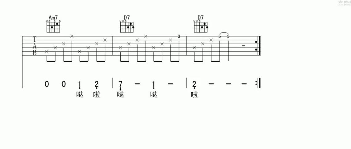 南方的秋天吉他谱_宁夏_小金_B调 