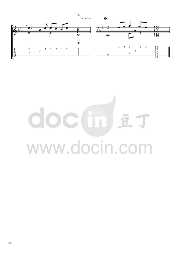 亲情吉他谱_罗文_亲情指弹谱原调六线谱_豆丁网编配_罗文_豆丁网_调 