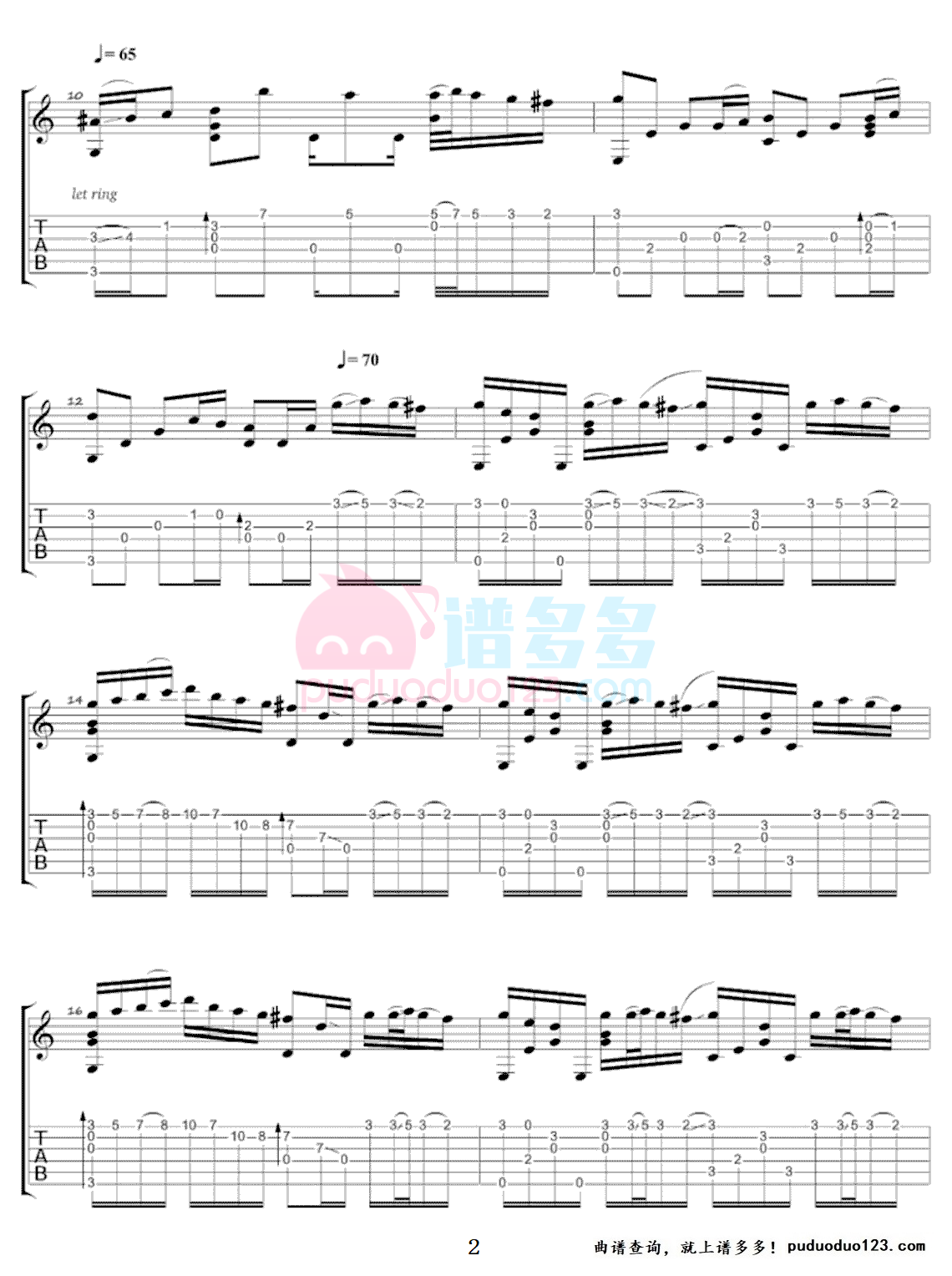 river flows in you吉他谱_river-flows-in-you 