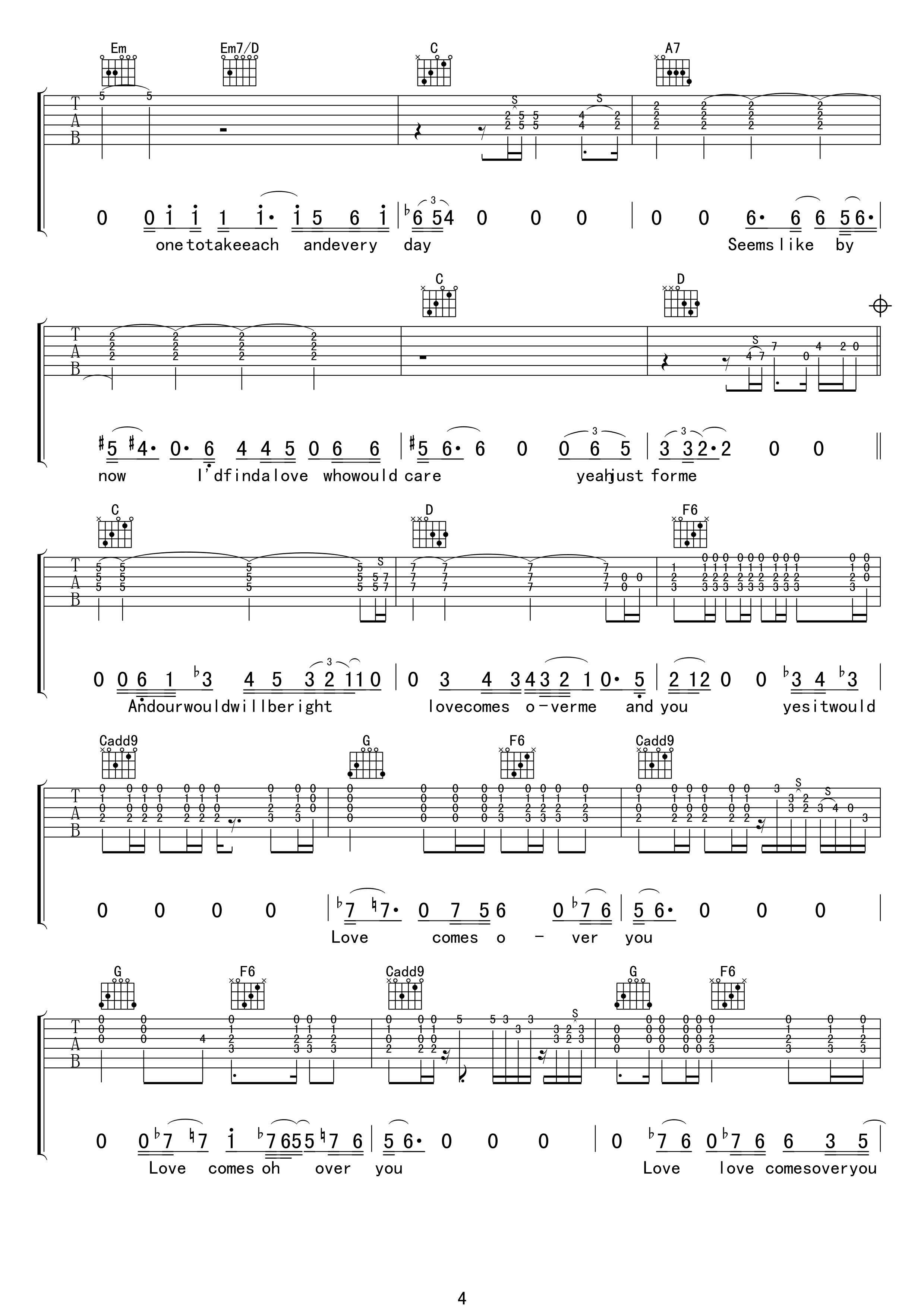 running on faith吉他谱_EricClapton_runningonfaith_17吉他_G调