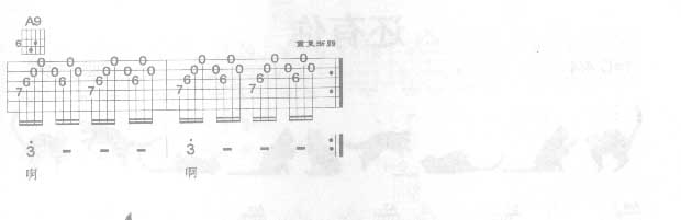 上帝保佑吉他谱_窦唯_吉他超级秀_A调