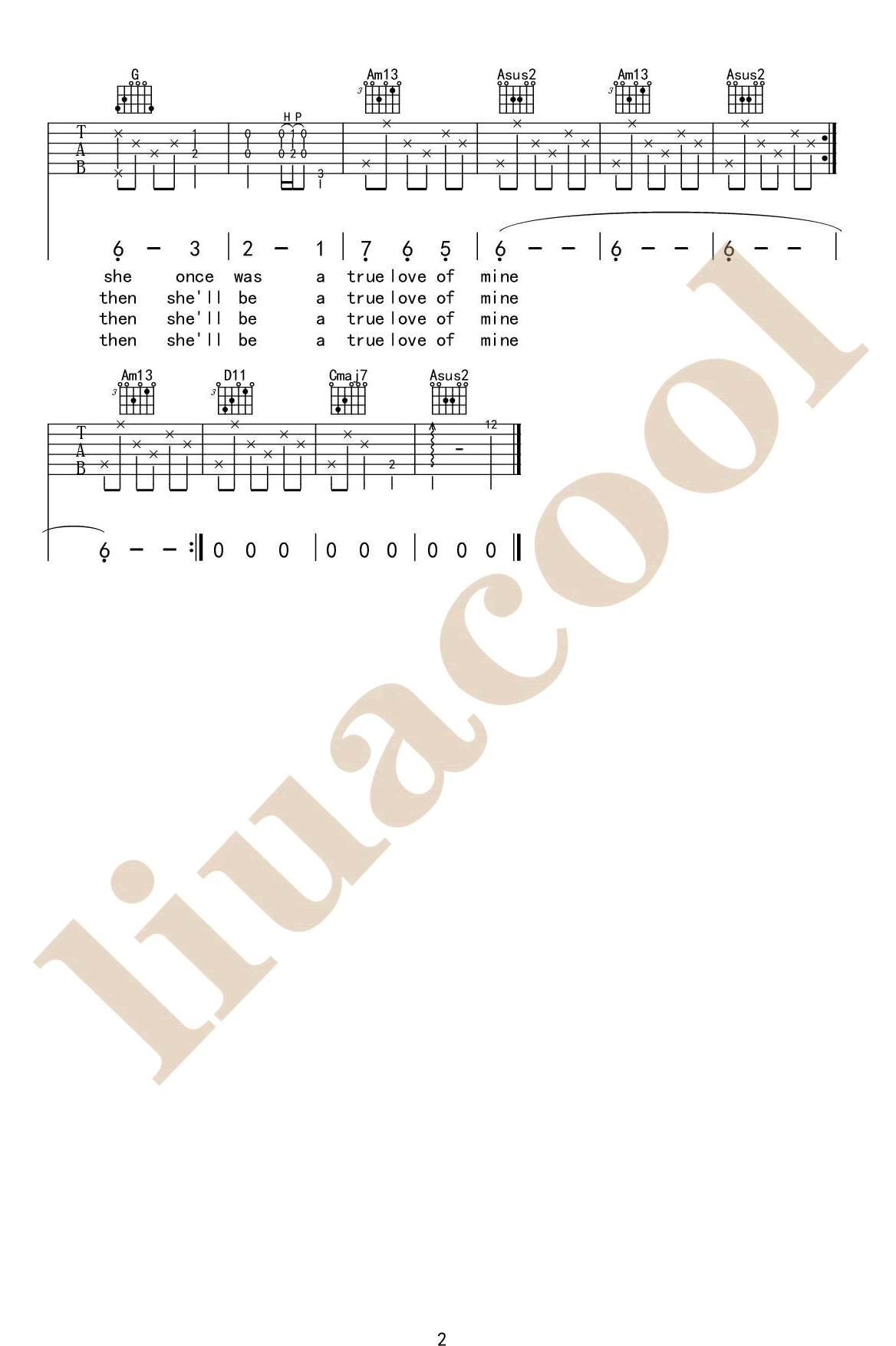 斯卡布罗集市吉他谱_ScarboroughFair_licacool_C调