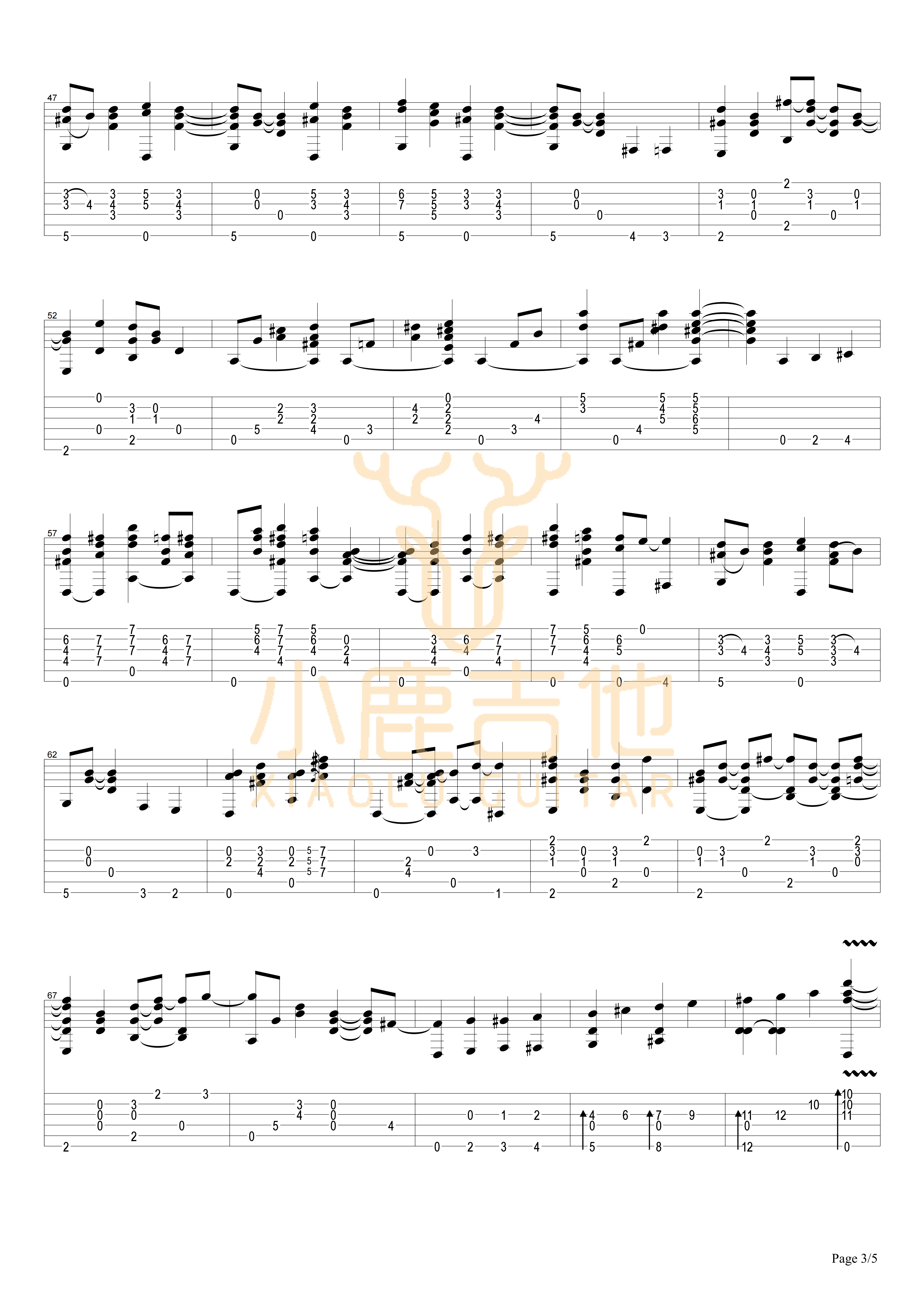struttin吉他谱_TommyEmmanuel_小鹿吉他