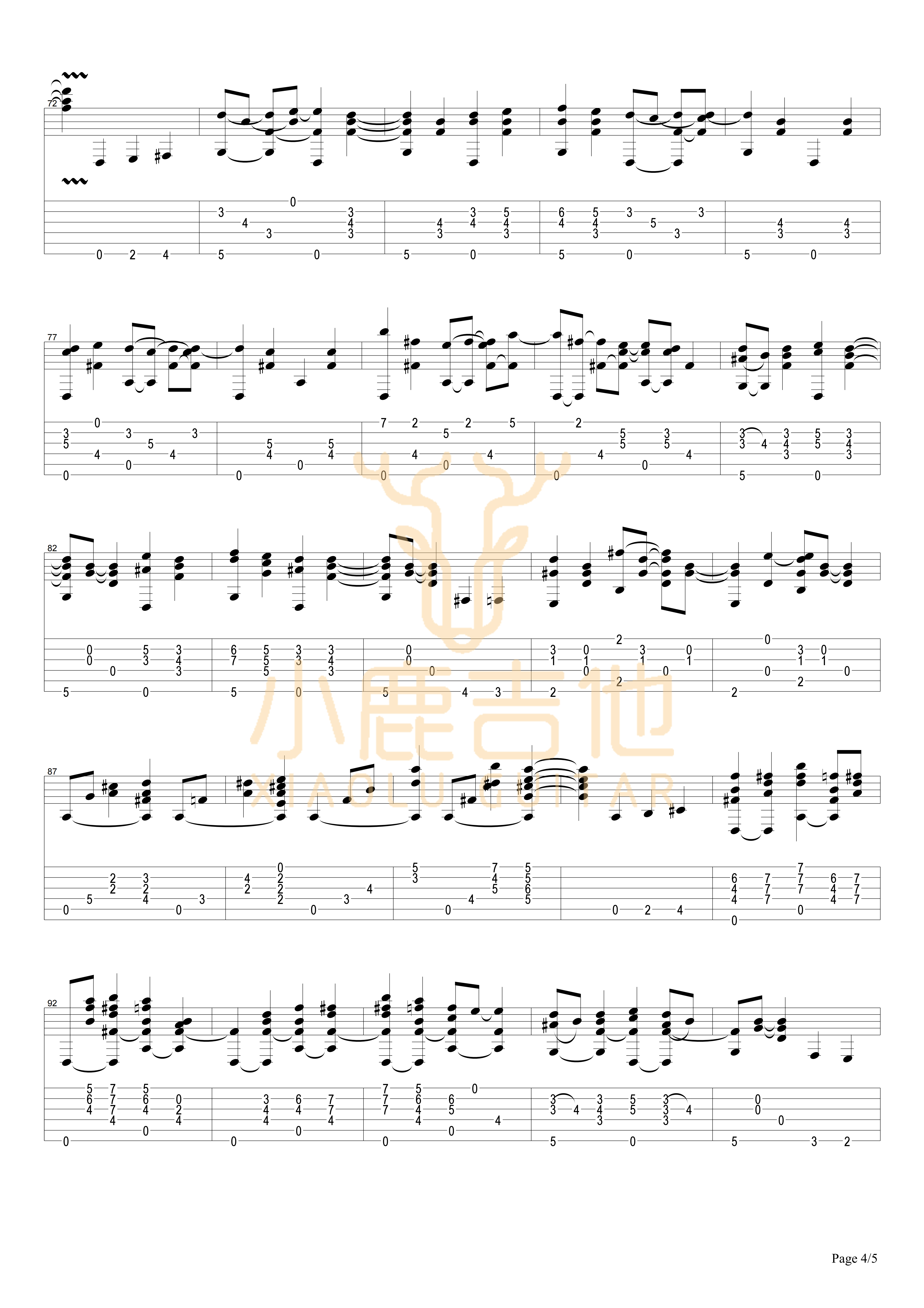 struttin吉他谱_TommyEmmanuel_小鹿吉他