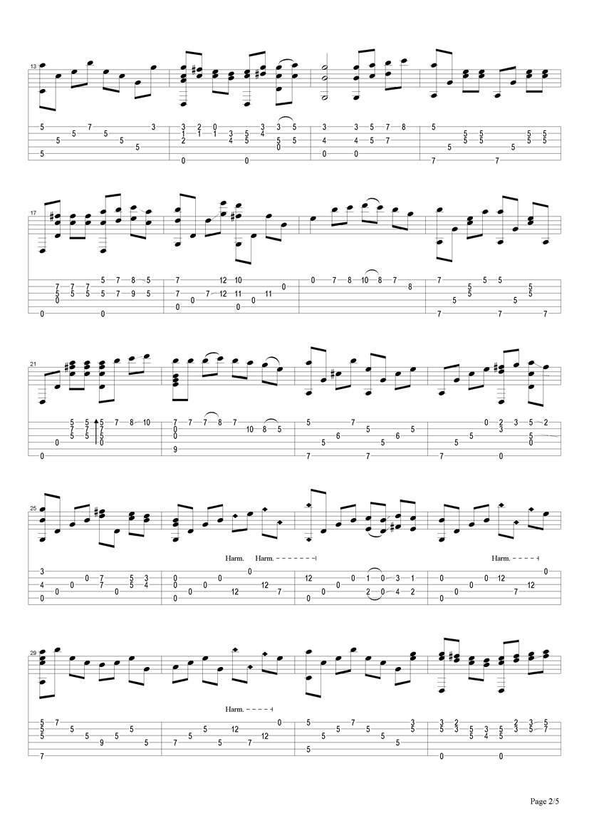 vincent吉他谱_ChetAtkins_vincent指弹谱原调六线谱_搜谱网编_搜谱网_调 