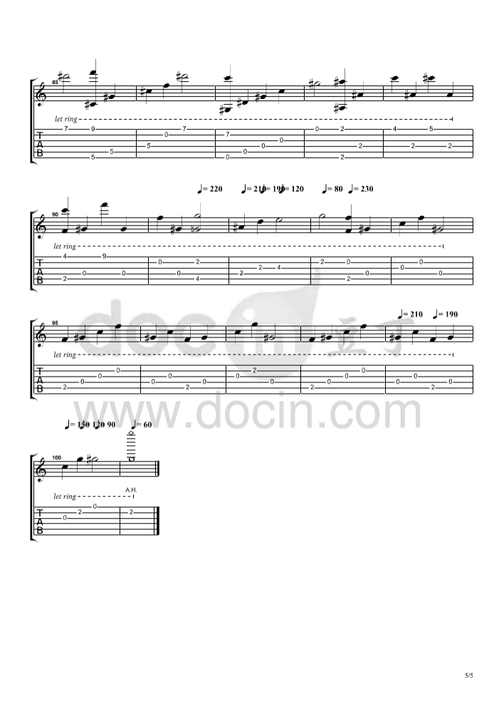 霞光吉他吉他谱_曲锦楠_霞光吉他指弹谱C调六线谱_豆丁网编配_曲_豆丁网_调