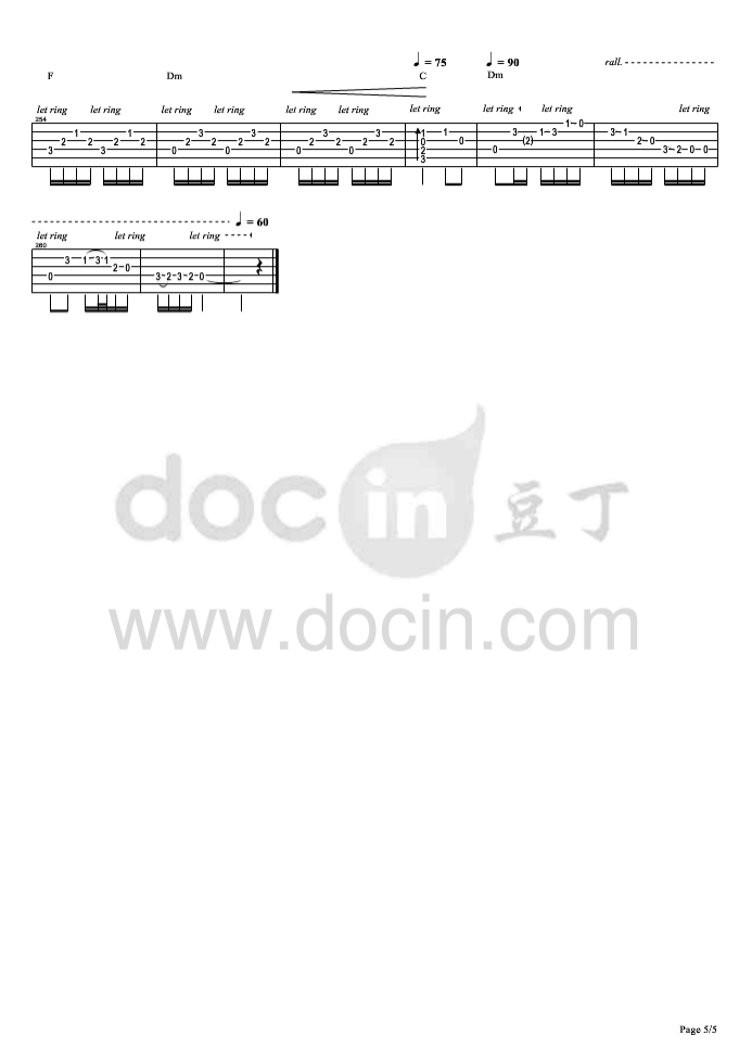 贤良吉他谱_苏阳_贤良指弹谱原调六线谱_豆丁网编配_苏阳_豆丁网_调