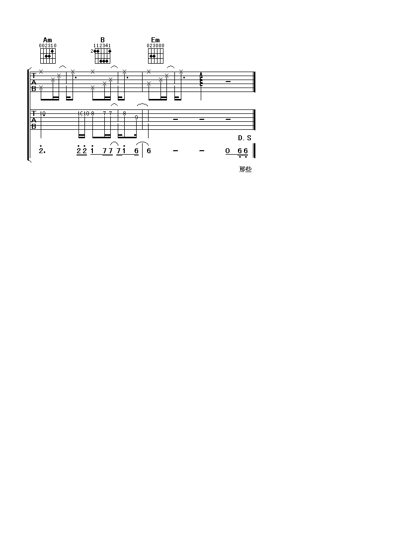 夜曲吉他谱_周杰伦_阿潘音乐工场_G调