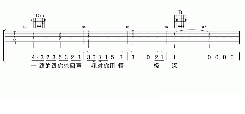 醉赤壁吉他谱_林俊杰_小叶歌吉他_A调